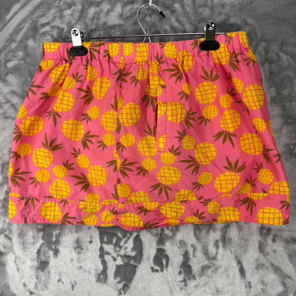 J.Crew Pink Pineapple Print Cotton Mini Skirt Womens Medium 37577 SP 17 - Picture 15 of 16